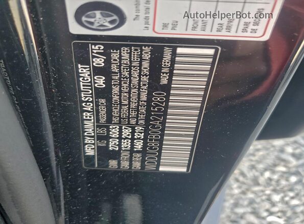 WDDUG8FB0GA215280 2016 MERCEDES-BENZ S Black ძრავის განყოფილების ხედი