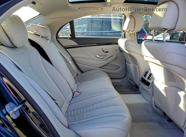 WDDUG8FB6GA234643 2016 MERCEDES-BENZ S Blue Widok tylnych siedzeń