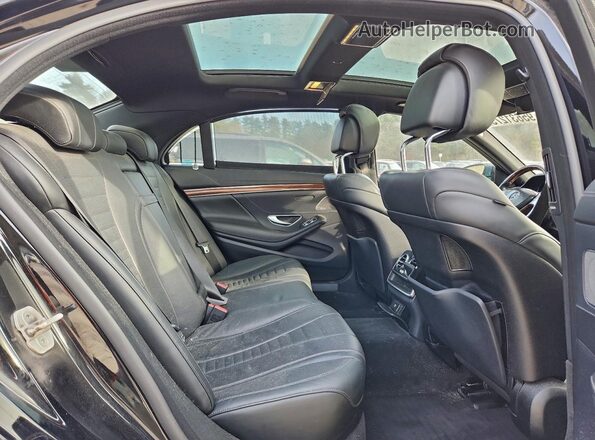WDDUG8FB7GA216278 2016 MERCEDES-BENZ S Black Widok tylnych siedzeń