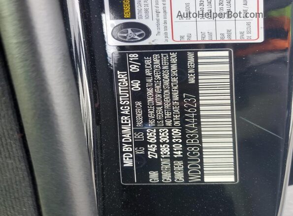 WDDUG8JB3KA446237 2019 MERCEDES-BENZ S Black Widok komory silnika