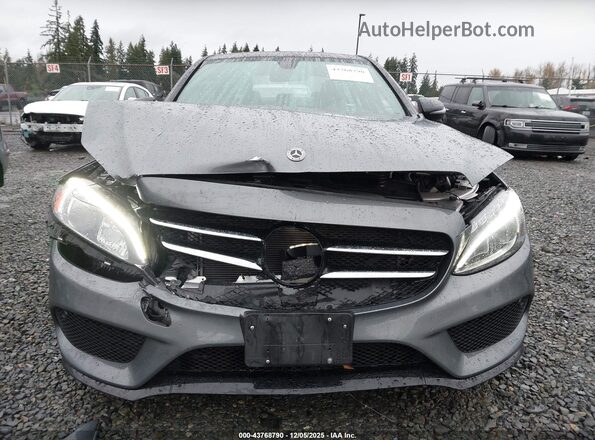 WDDWF4JB5JR411333 2018 MERCEDES-BENZ C-CLASS Gray 