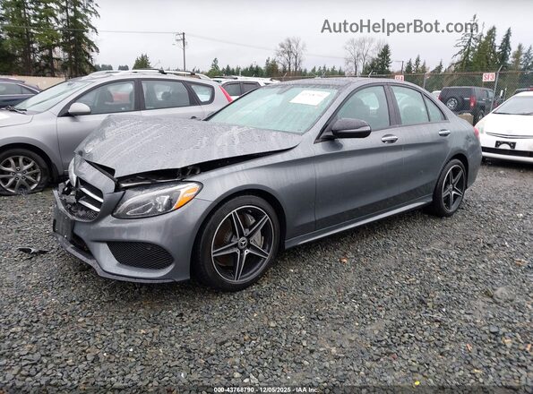 WDDWF4JB5JR411333 2018 MERCEDES-BENZ C-CLASS Gray 