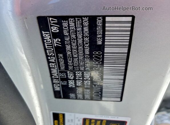 WDDWF4JBXJR348228 2018 MERCEDES-BENZ C Silver 