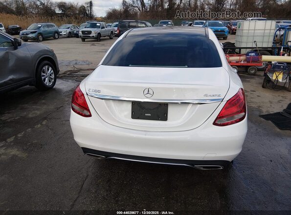 WDDWF4KB0JR319142 2018 MERCEDES-BENZ C-CLASS White 