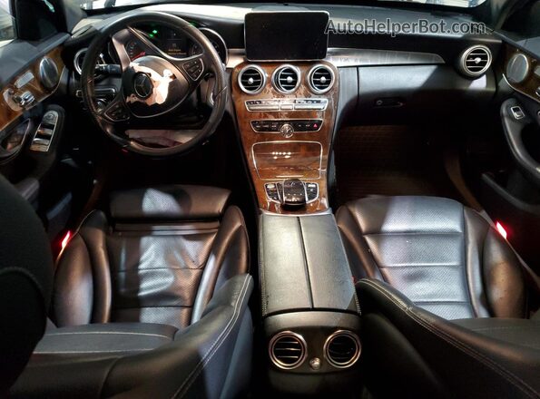 WDDWF4KB3JR421082 2018 MERCEDES-BENZ C Silver Dashboard view