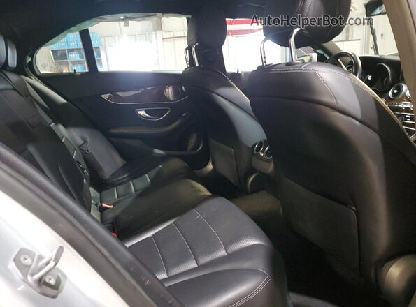 WDDWF4KB3JR421082 2018 MERCEDES-BENZ C Silver Rear seats view