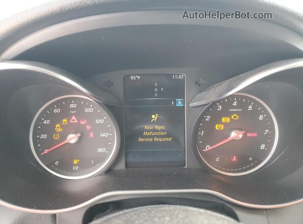 WDDWF8DB4LR526947 2020 MERCEDES-BENZ C Black Вид щитка приладів