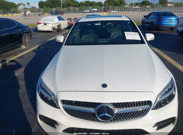 WDDWF8DB5LR526648 2020 MERCEDES-BENZ C-CLASS White Вид спереду