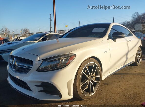 WDDWJ6EB1LF949018 2020 MERCEDES-BENZ AMG C 43 White Przód lewy