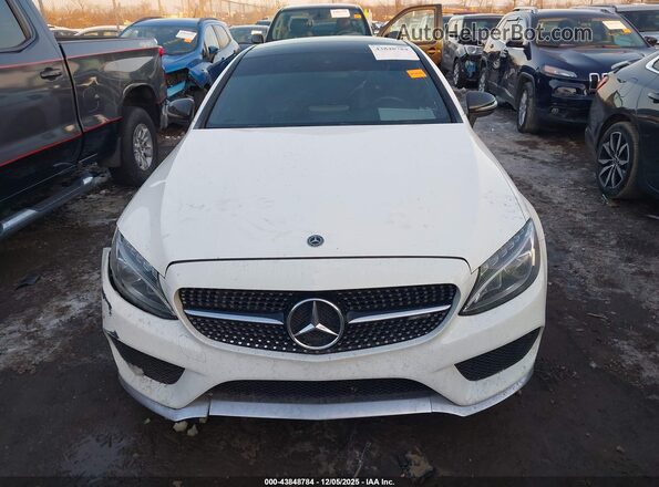 WDDWJ6EB3JF607745 2018 MERCEDES-BENZ AMG C 43 White ხელსაწყოთა პანელის ხედი