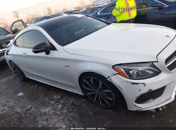 WDDWJ6EB3JF607745 2018 MERCEDES-BENZ AMG C 43 White უკანა სალონის ხედი