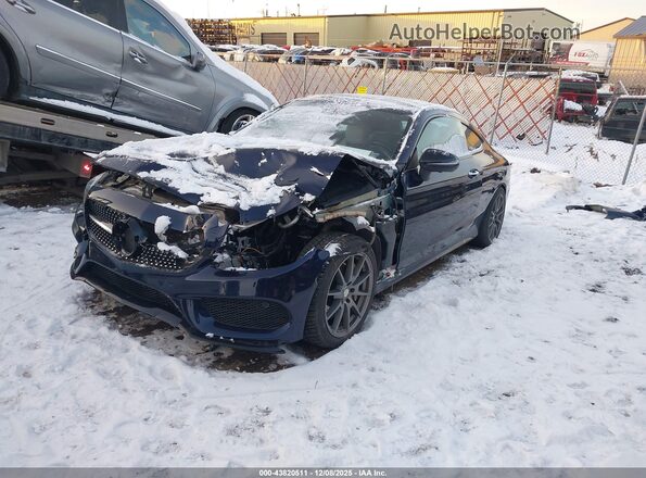 WDDWJ6EB7JF657502 2018 MERCEDES-BENZ AMG C 43 Blue წინა მარცხენა ხედი სამი მეოთხედიდან