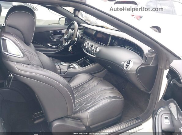 WDDXK7JB4HA028655 2017 MERCEDES-BENZ AMG S 63 White Вид салону спереду