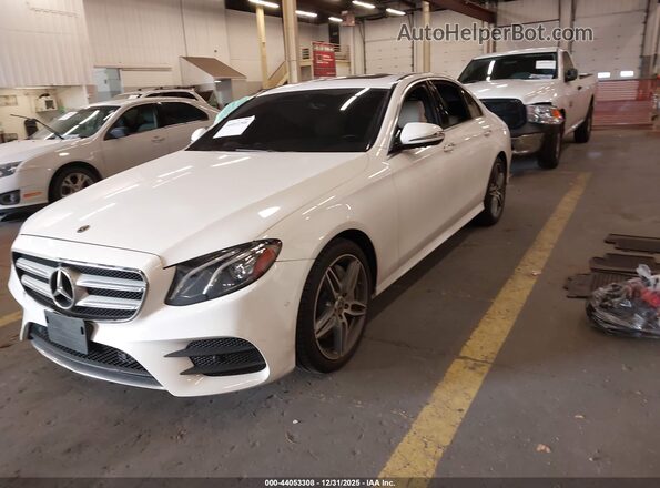 WDDZF4JB3KA530494 2019 MERCEDES-BENZ E-CLASS White Vista tres cuartos delantera izquierda