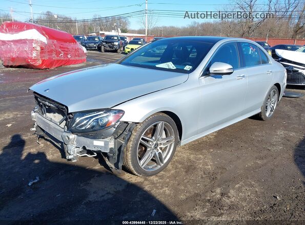 WDDZF8EB2LA755377 2020 MERCEDES-BENZ E-CLASS Silver Առջևի ձախ երեք քառորդ տեսարան