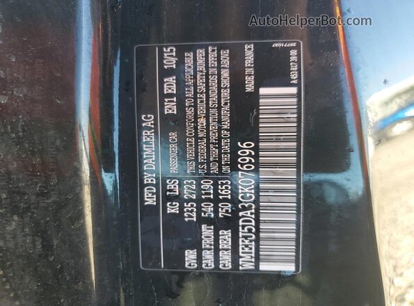 WMEFJ5DA3GK076996 2016 SMART FORTWO Серебряный Вид подкапотного пространства