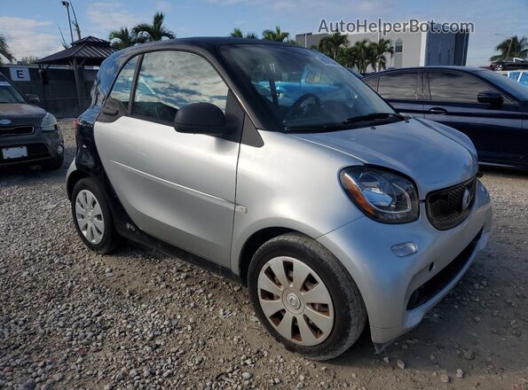WMEFJ5DA3GK076996 2016 SMART FORTWO Серебряный Передняя правая четверть