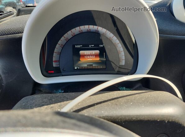 WMEFJ5DA7GK137783 2016 SMART FORTWO White Widok zestawu wskaźników