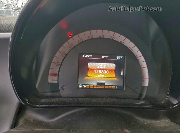 WMEFJ5DAXGK055451 2016 SMART FORTWO Two Tone Widok zestawu wskaźników