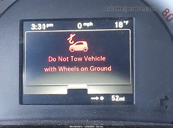 WMEFJ9BA9JK240981 2018 SMART FORTWO ELECTRIC DRIVE Brown Instrument cluster view