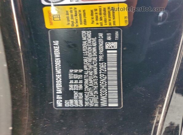 WMW33DH05N2P72065 2022 MINI COOPER Black 