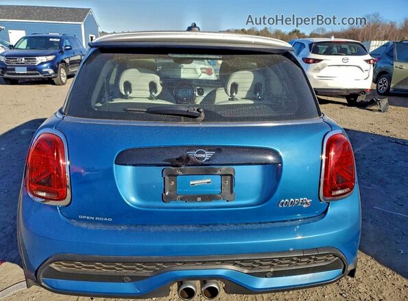 WMW53DH03N2R93608 2022 MINI COOPER Blue Vista trasera