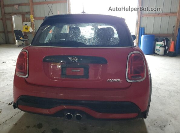 WMW53DH09N2S44294 2022 MINI COOPER Red Rear view