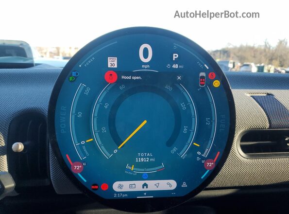 WMW53GD09S2W68772 2025 MINI COOPER Turquoise Սարքավորումների վահանակի տեսք