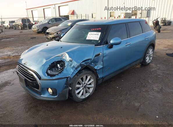 WMWLU1C54H2F27327 2017 MINI CLUBMAN Blue Առջևի ձախ երեք քառորդ տեսարան