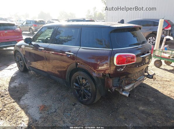 WMWLU5C32H2E83818 2017 MINI CLUBMAN Maroon უკანა მარცხენა