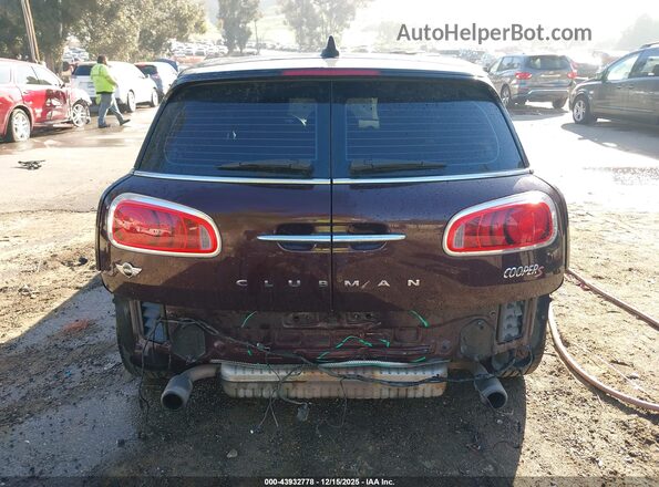 WMWLU5C32H2E83818 2017 MINI CLUBMAN Maroon 