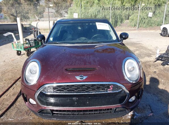 WMWLU5C32H2E83818 2017 MINI CLUBMAN Maroon უკანა სალონის ხედი