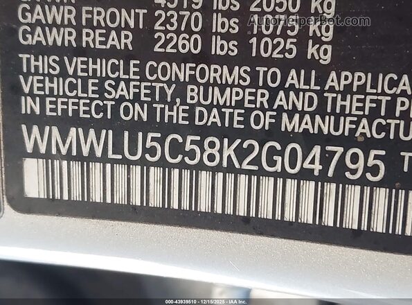 WMWLU5C58K2G04795 2019 MINI CLUBMAN Gray Engine compartment view
