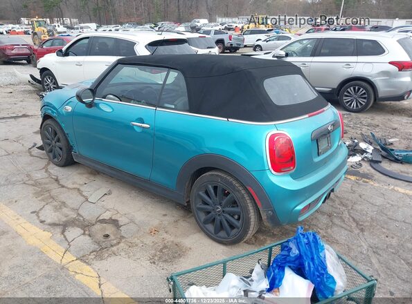 WMWWG9C57H3C22675 2017 MINI CONVERTIBLE Бирюзовый Задняя левая четверть