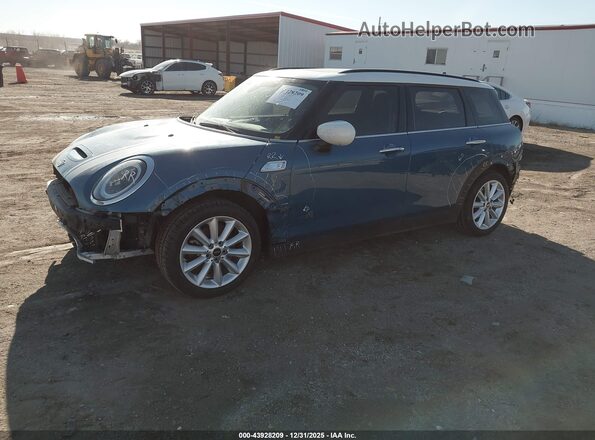 WMWXJ1C01N2P75638 2022 MINI CLUBMAN Blue Front left