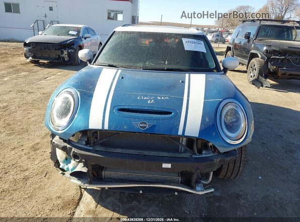 WMWXJ1C01N2P75638 2022 MINI CLUBMAN Blue Rear interior view