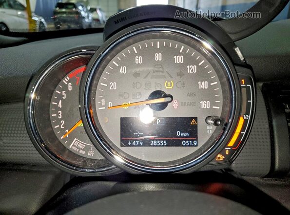 WMWXR3C01L2M07946 2020 MINI COOPER Red Вид щитка приладів