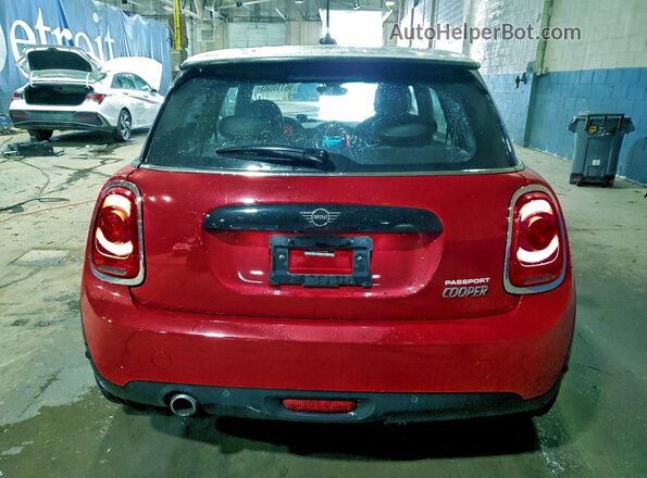 WMWXR3C01L2M07946 2020 MINI COOPER Red Вид ззаду