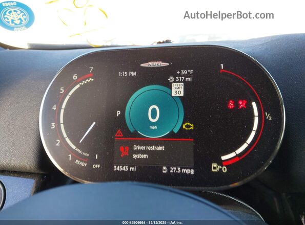 WMZ33BS03P3P71011 2023 MINI COUNTRYMAN Gray Vista de los asientos traseros