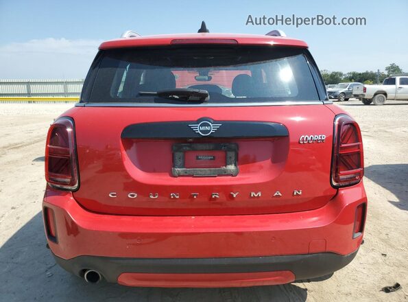 WMZ43BR00M3N10425 2021 MINI COOPER Red უკანა ხედი