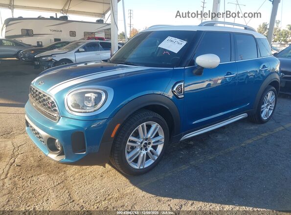 WMZ53BR02R3S08081 2024 MINI COUNTRYMAN Синий Передняя левая четверть