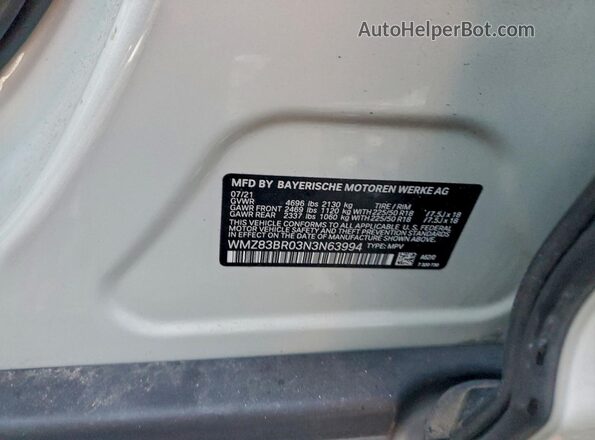 WMZ83BR03N3N63994 2022 MINI COOPER Silver Շարժիչի բաժամունքի տեսք
