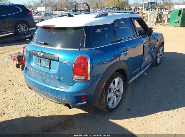 WMZYT3C38H3D98332 2017 MINI COUNTRYMAN Blue Rear right