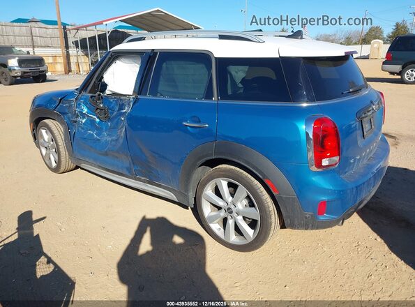 WMZYT3C38H3D98332 2017 MINI COUNTRYMAN Blue Rear left