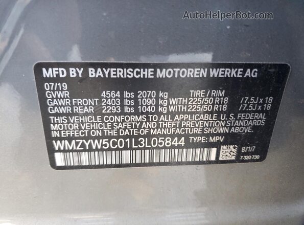WMZYW5C01L3L05844 2020 MINI COOPER Серый Вид подкапотного пространства