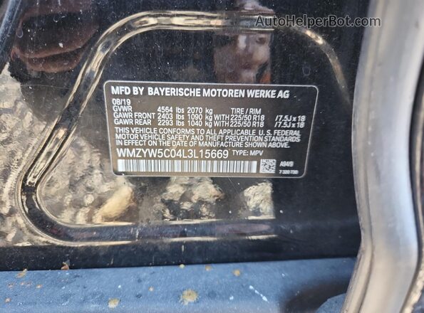WMZYW5C04L3L15669 2020 MINI COOPER Black Widok komory silnika