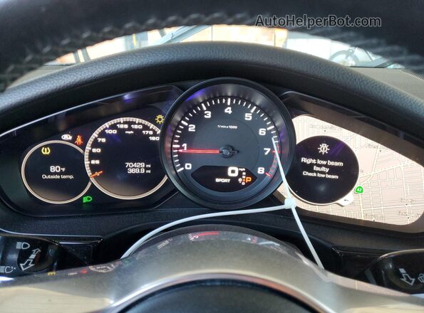 WP0AA2A73LL101528 2020 PORSCHE PANAMERA Black Вид щитка приладів