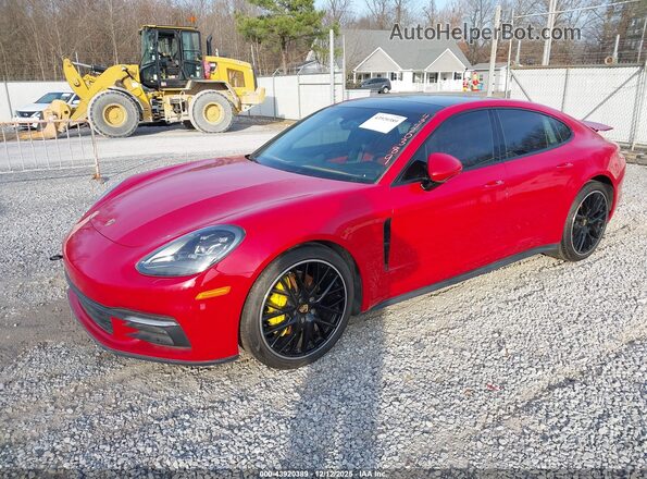 WP0AA2A74LL101831 2020 PORSCHE PANAMERA Red Առջևի ձախ երեք քառորդ տեսարան
