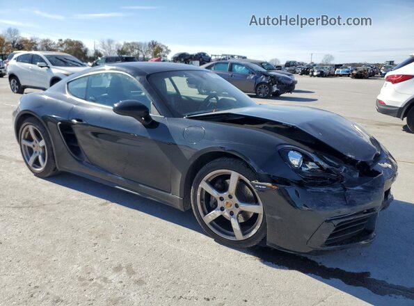WP0AA2A87JK261875 2018 PORSCHE CAYMAN Black Przód prawy
