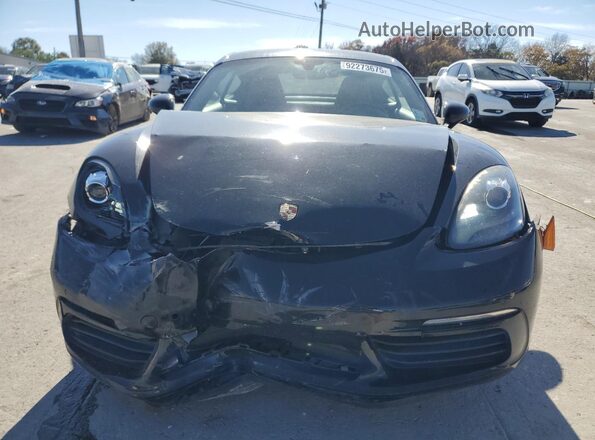 WP0AA2A87JK261875 2018 PORSCHE CAYMAN Black Widok z przodu